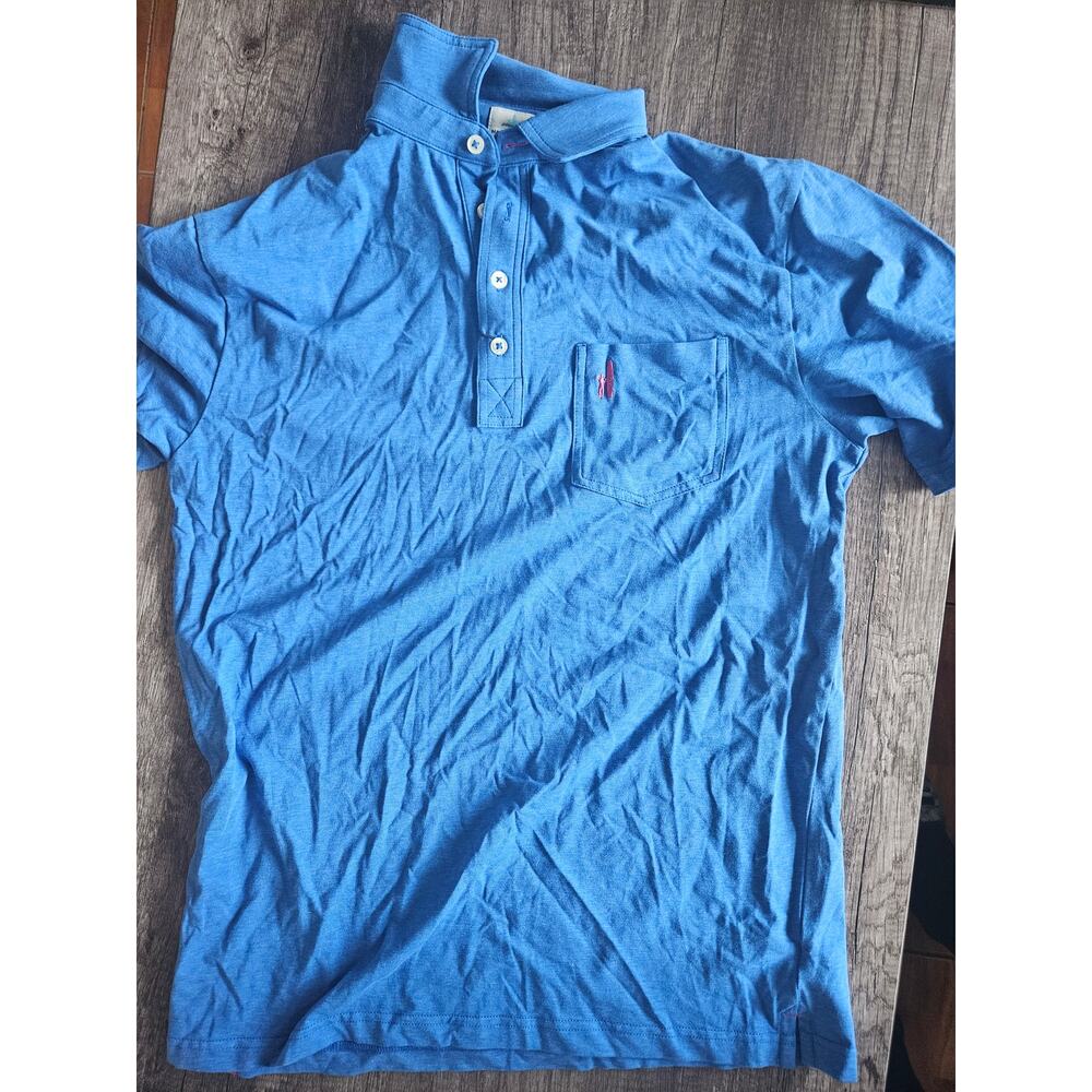 Johnnie-o collared shirt blue small